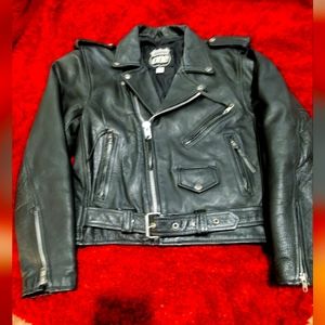Black Leather Biker Jacket